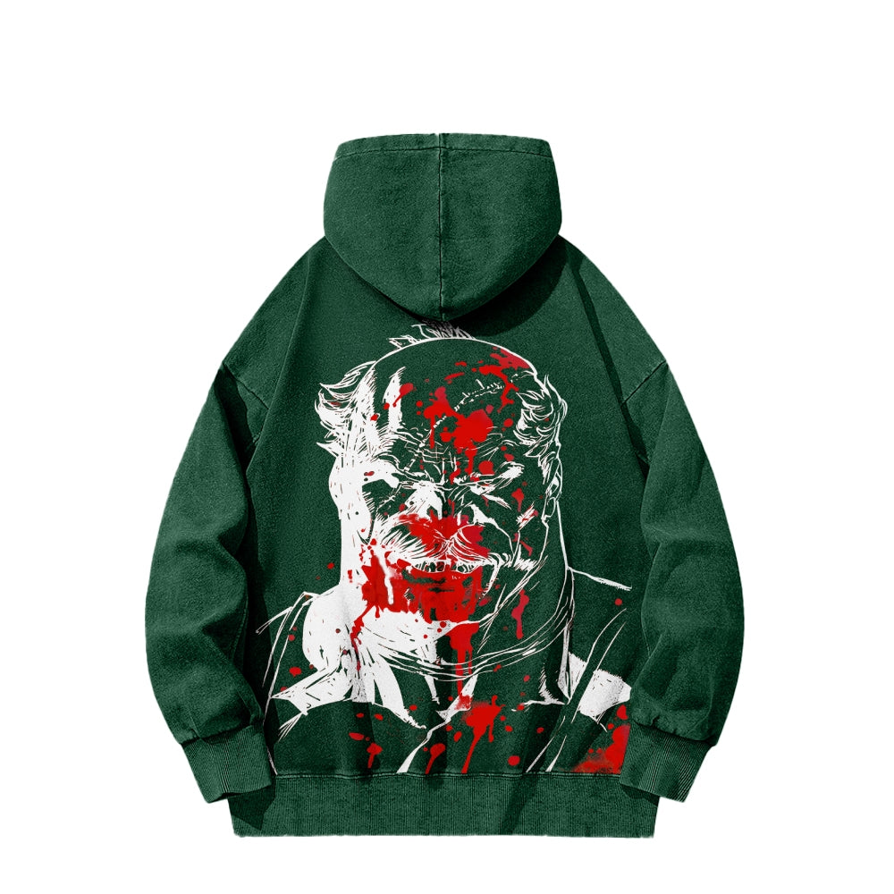 Invincible  Casual Washed Hoodies 2506023279