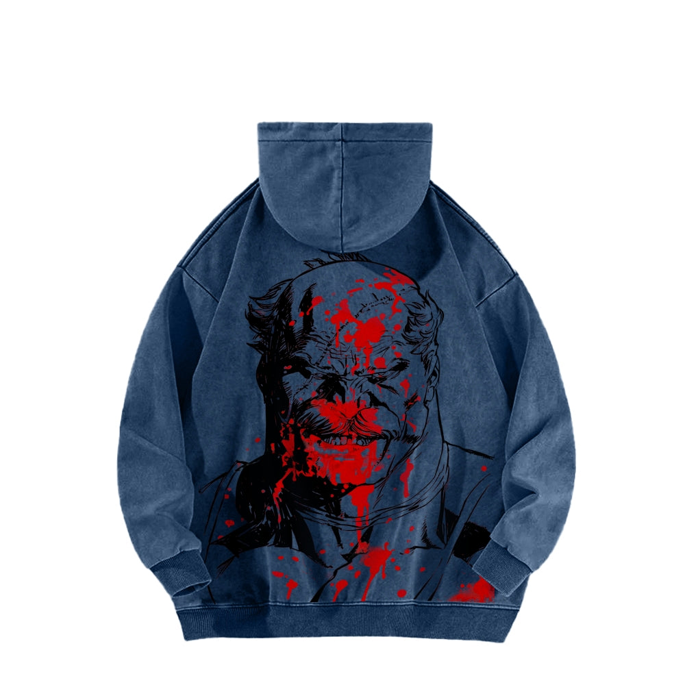 Invincible  Casual Washed Hoodies 2506023279