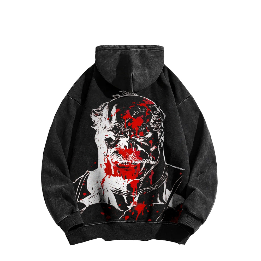 Invincible  Casual Washed Hoodies 2506023279