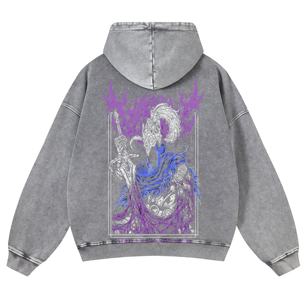 Dark Souls  Casual Washed Hoodies 2506023615