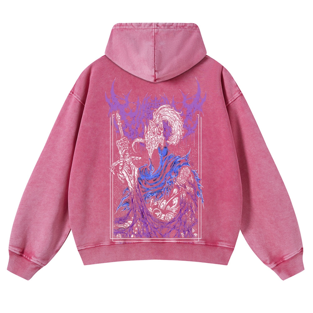 Dark Souls  Casual Washed Hoodies 2506023615