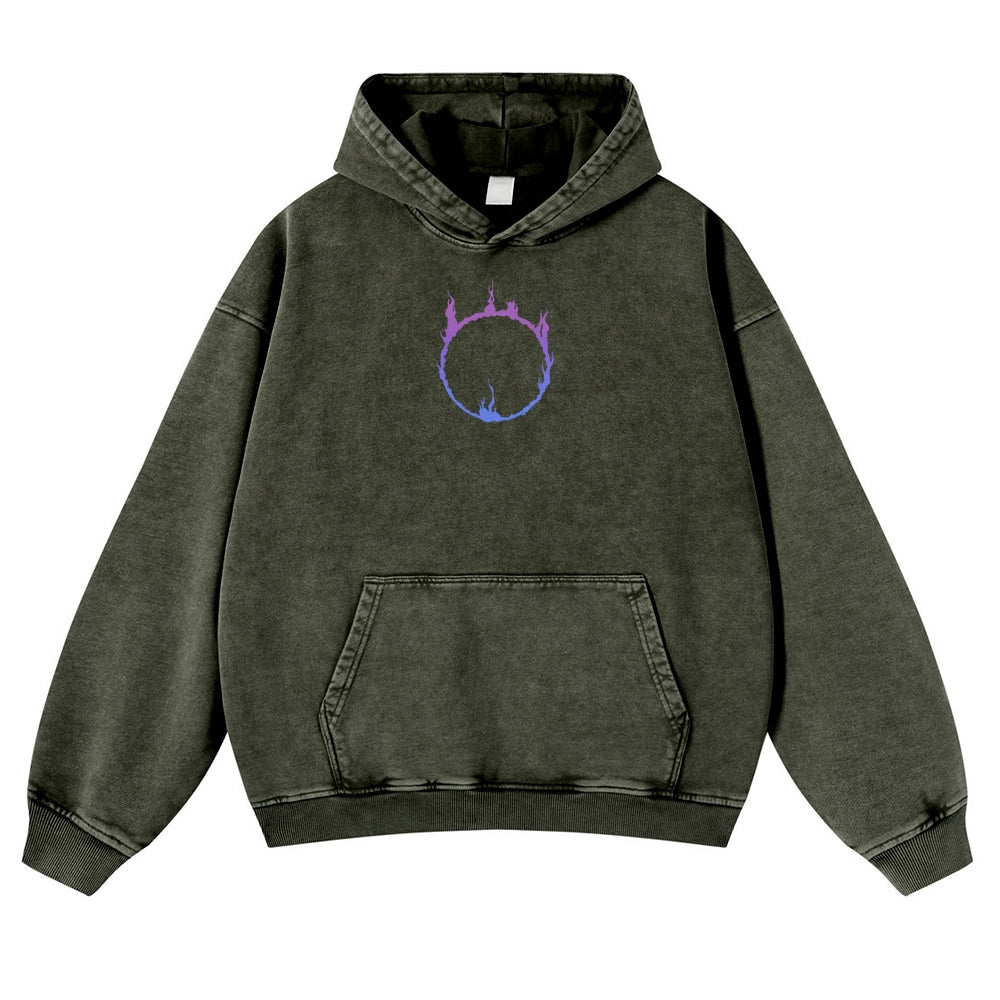 Dark Souls  Casual Washed Hoodies 2506023615