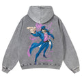 Jojo's Bizarre Adventure  Casual Washed Hoodies 2506023620