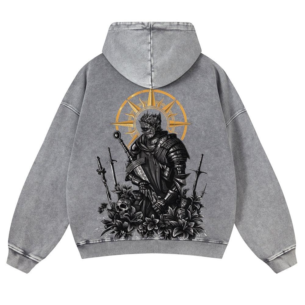 Dark Souls Casual Washed Hoodies 2506023623