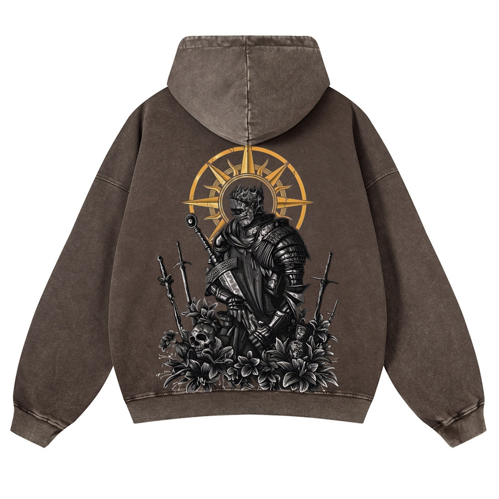 Dark Souls Casual Washed Hoodies 2506023623