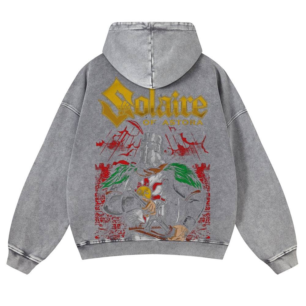 DARK SOULS Casual Washed Hoodies 2506023709
