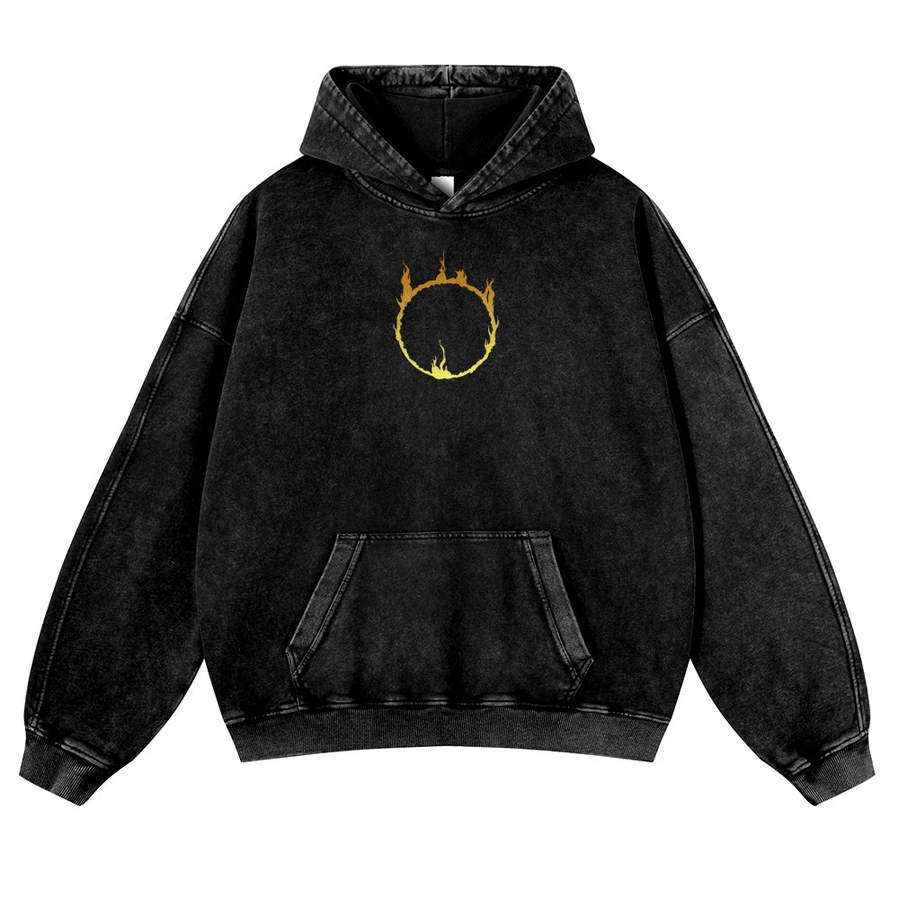 DARK SOULS Casual Washed Hoodies 2506023709
