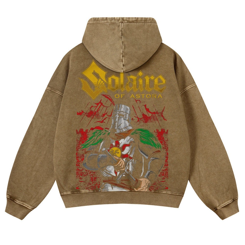 DARK SOULS Casual Washed Hoodies 2506023709