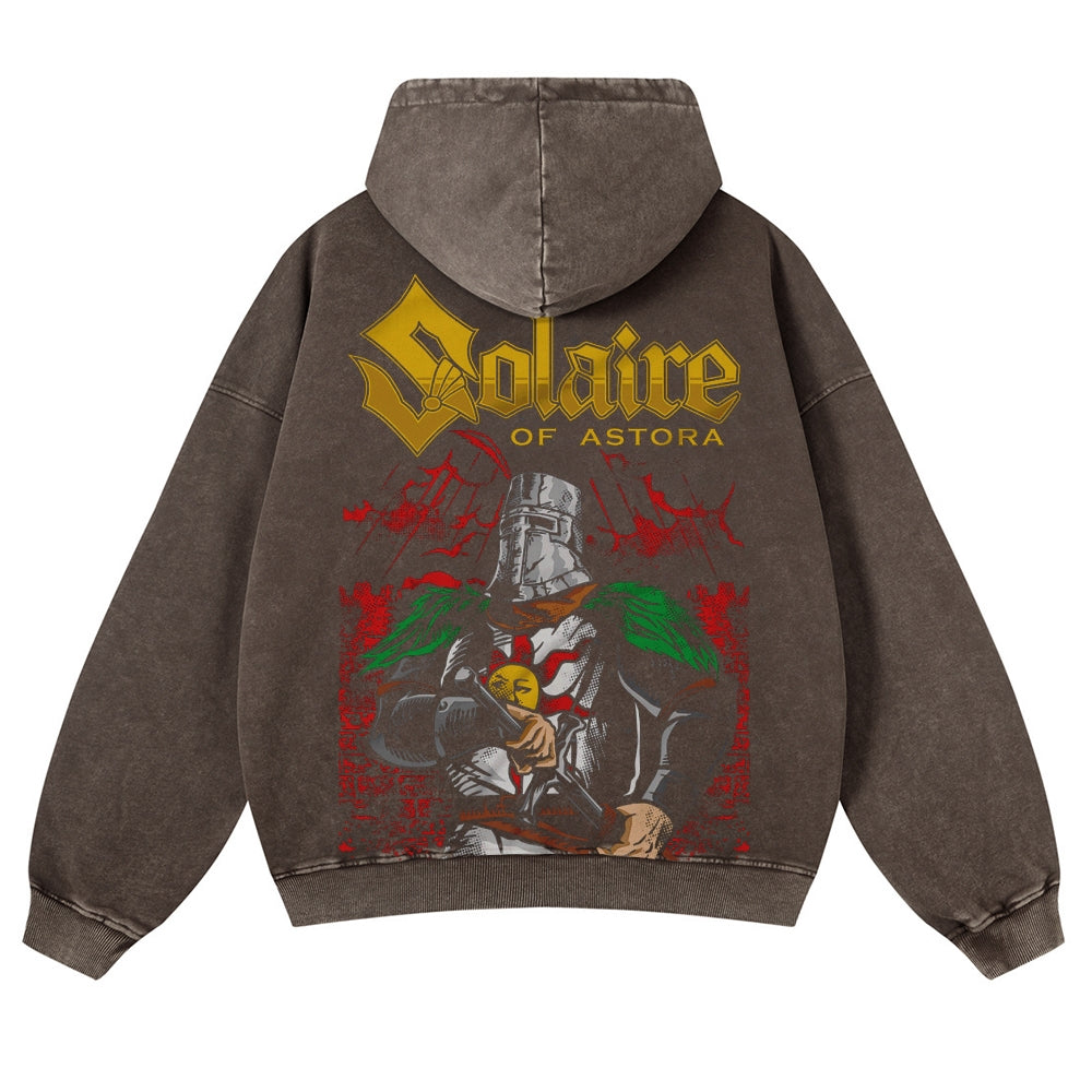 DARK SOULS Casual Washed Hoodies 2506023709