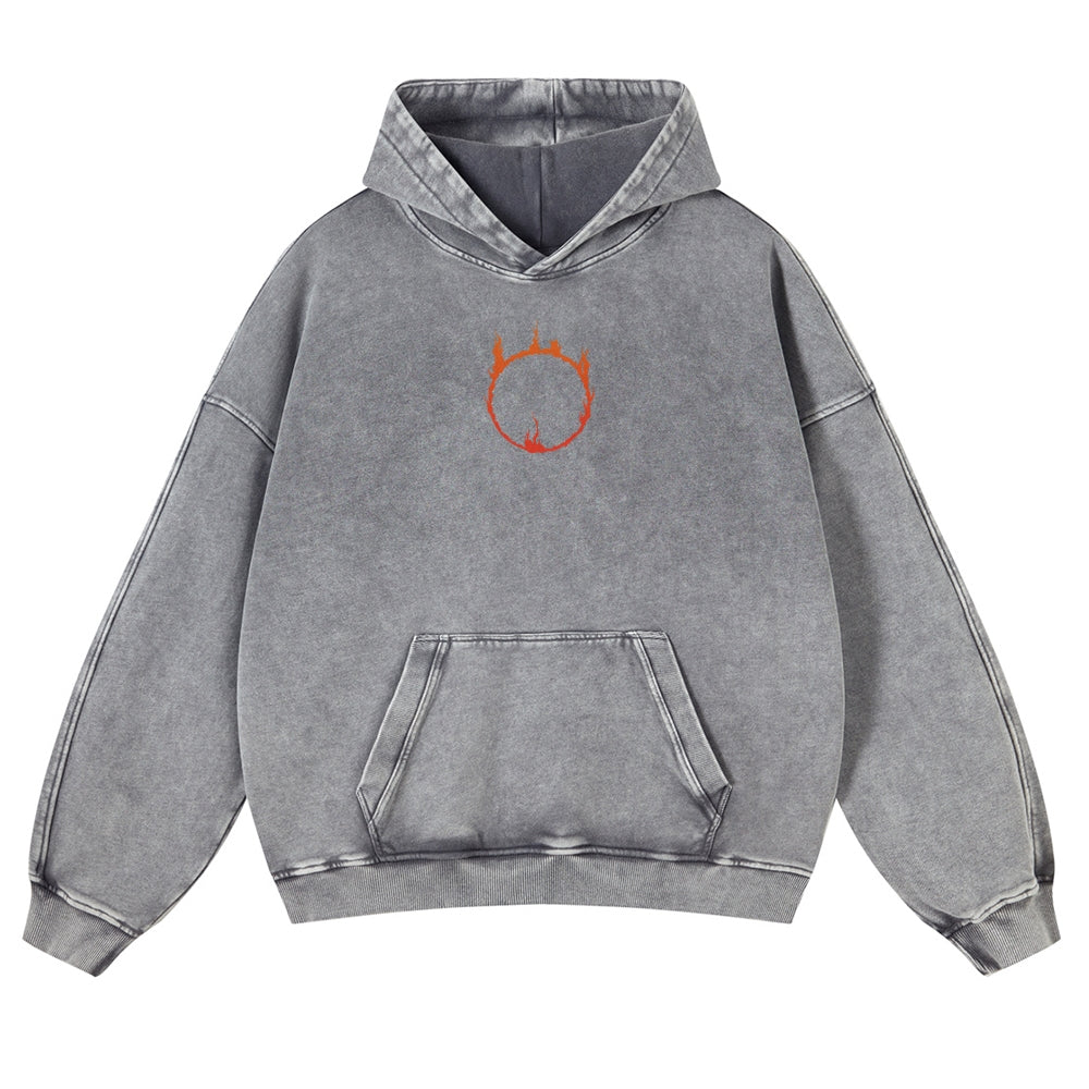 DARK SOULS Casual Washed Hoodies 2506023710