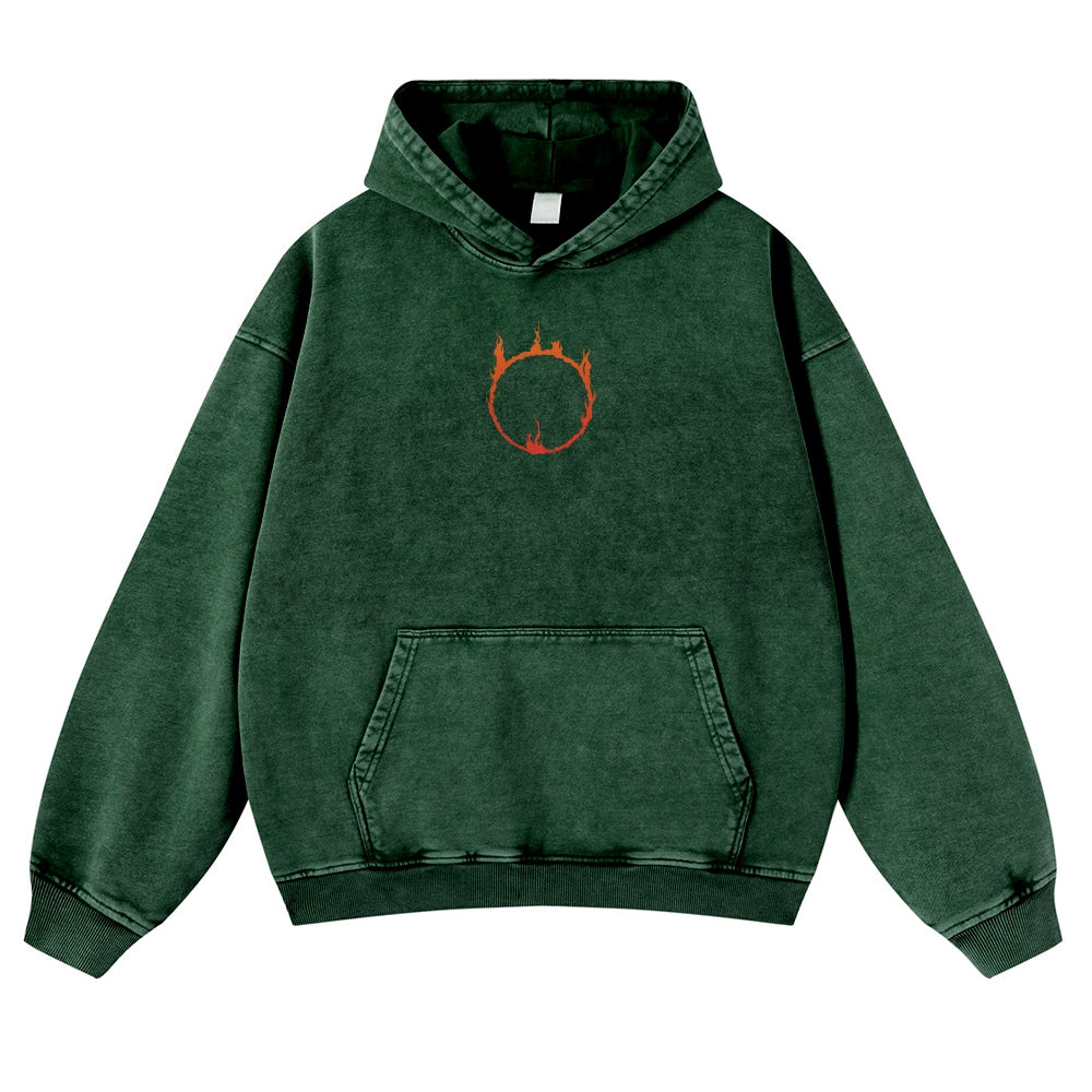 DARK SOULS Casual Washed Hoodies 2506023710