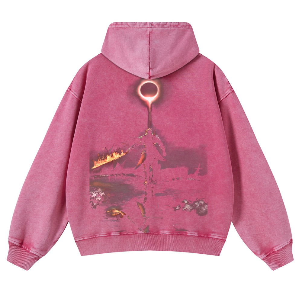 DARK SOULS Casual Washed Hoodies 2506023710