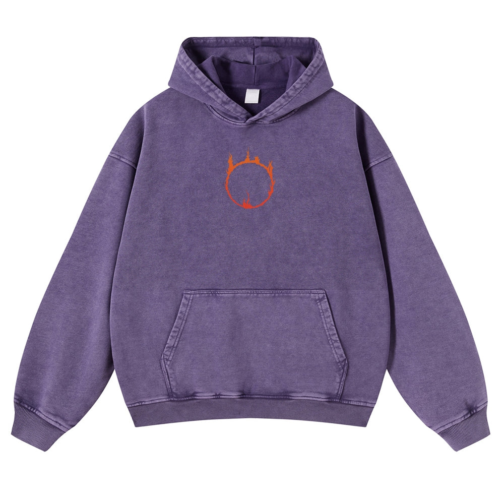 DARK SOULS Casual Washed Hoodies 2506023710