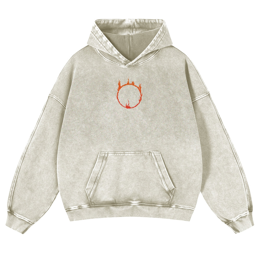 DARK SOULS Casual Washed Hoodies 2506023710