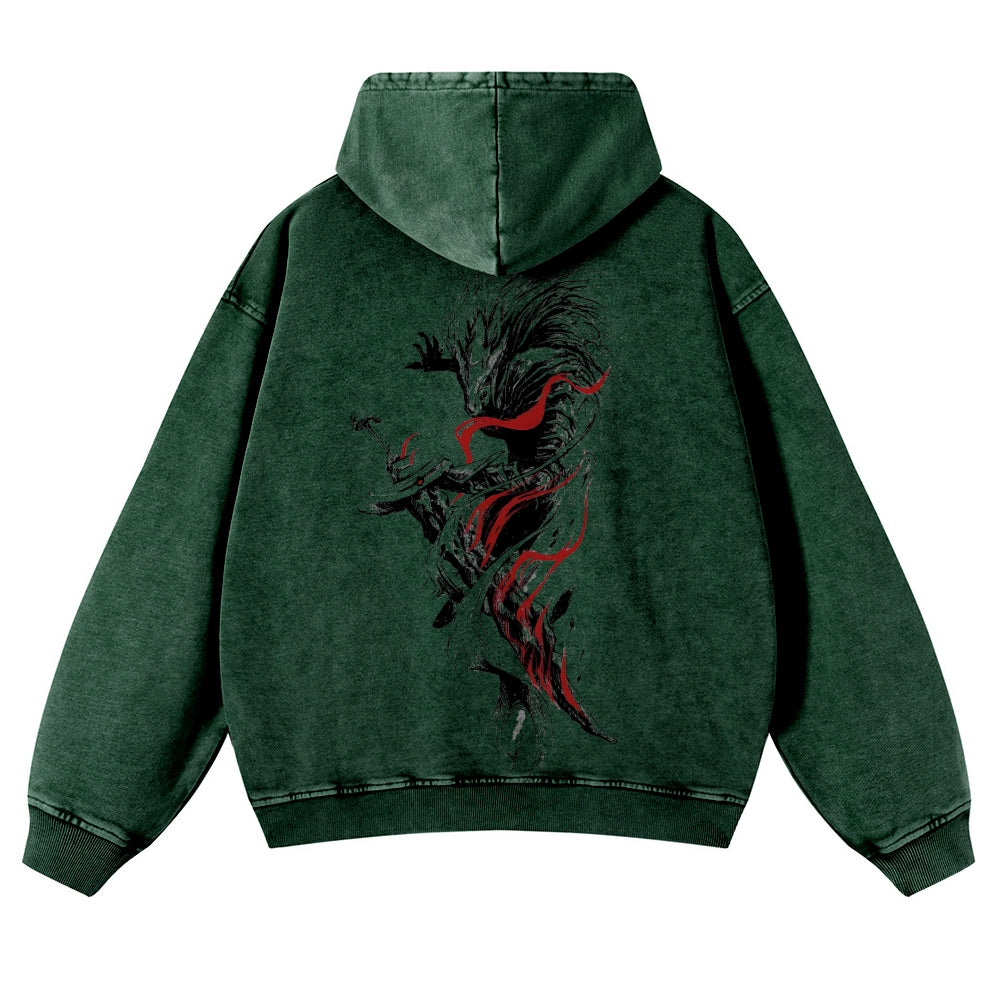 Elden Ring Casual Washed Hoodies 2506023721