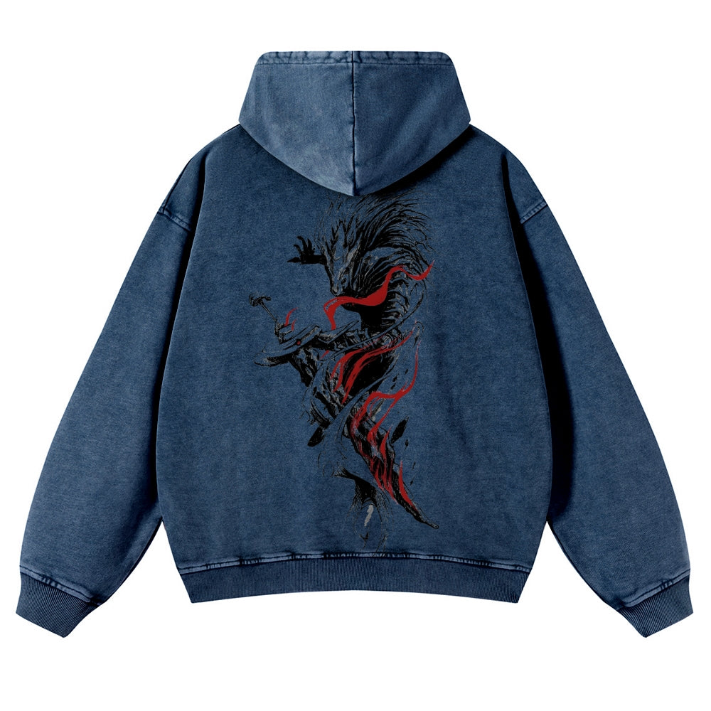 Elden Ring Casual Washed Hoodies 2506023721