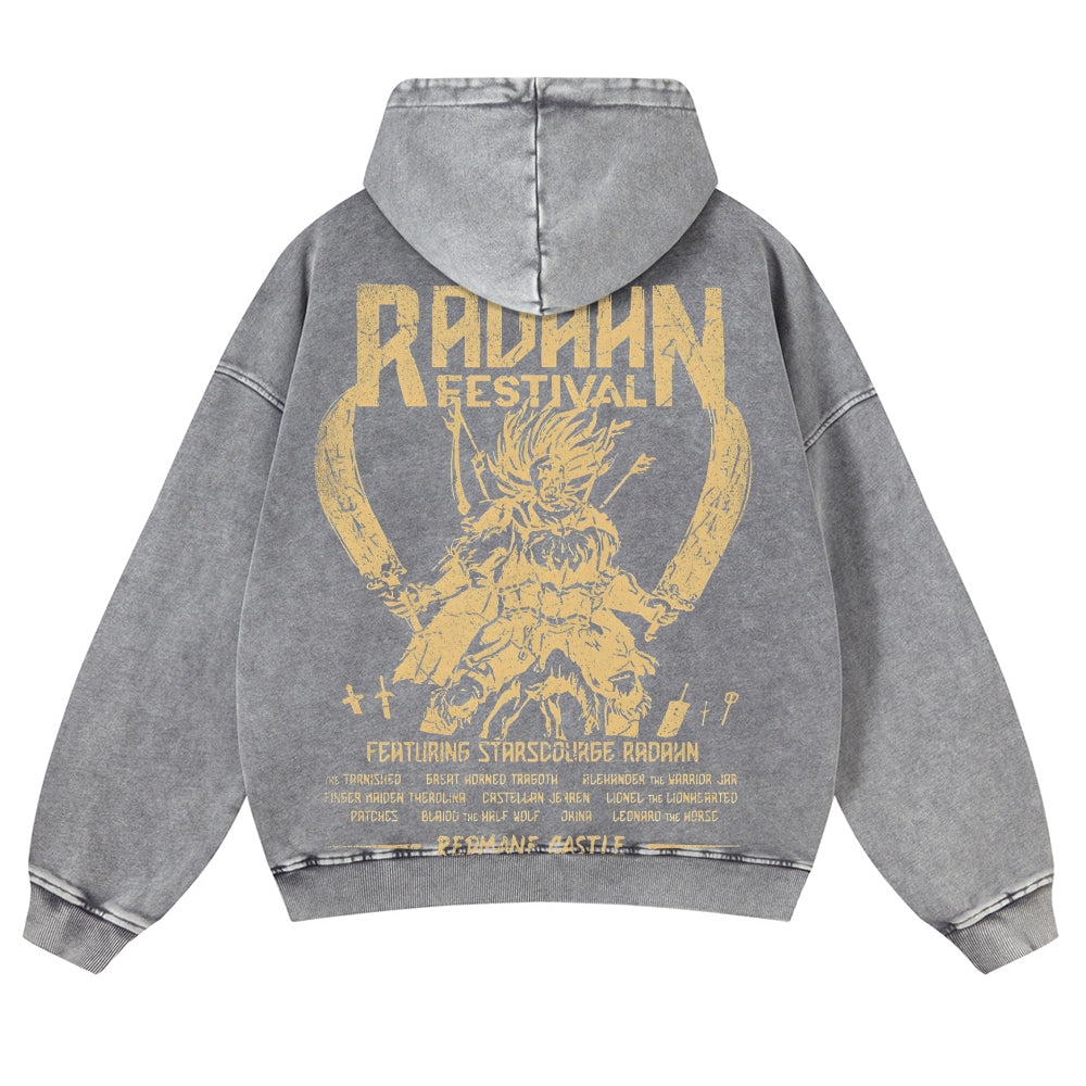 Elden Ring Casual Washed Hoodies 2506023731
