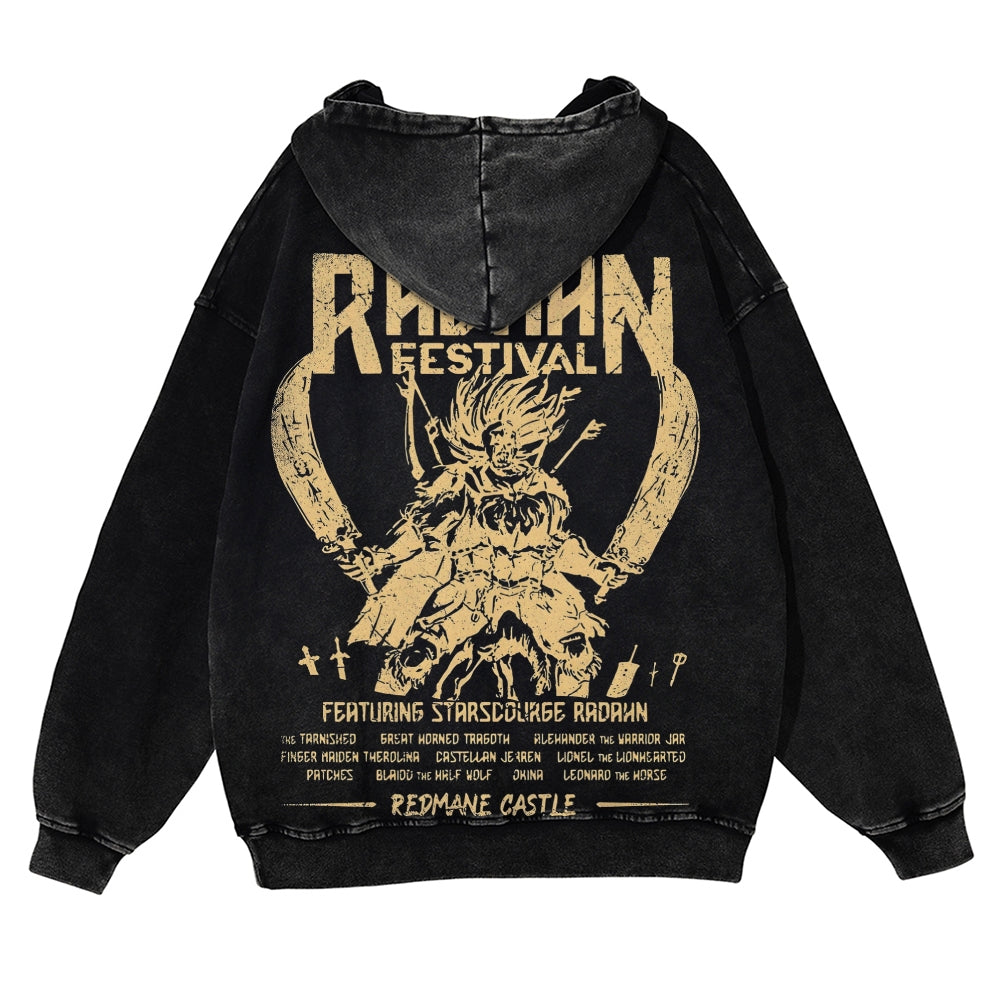 Elden Ring Casual Washed Hoodies 2506023731