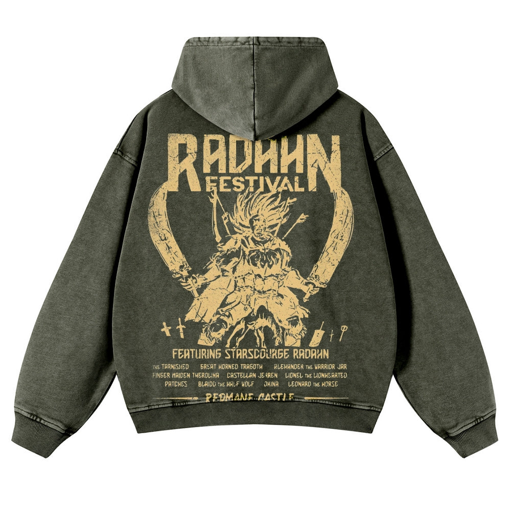 Elden Ring Casual Washed Hoodies 2506023731