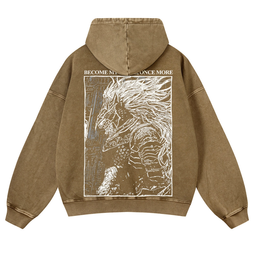 Elden Ring Casual Washed Hoodies 2506023739