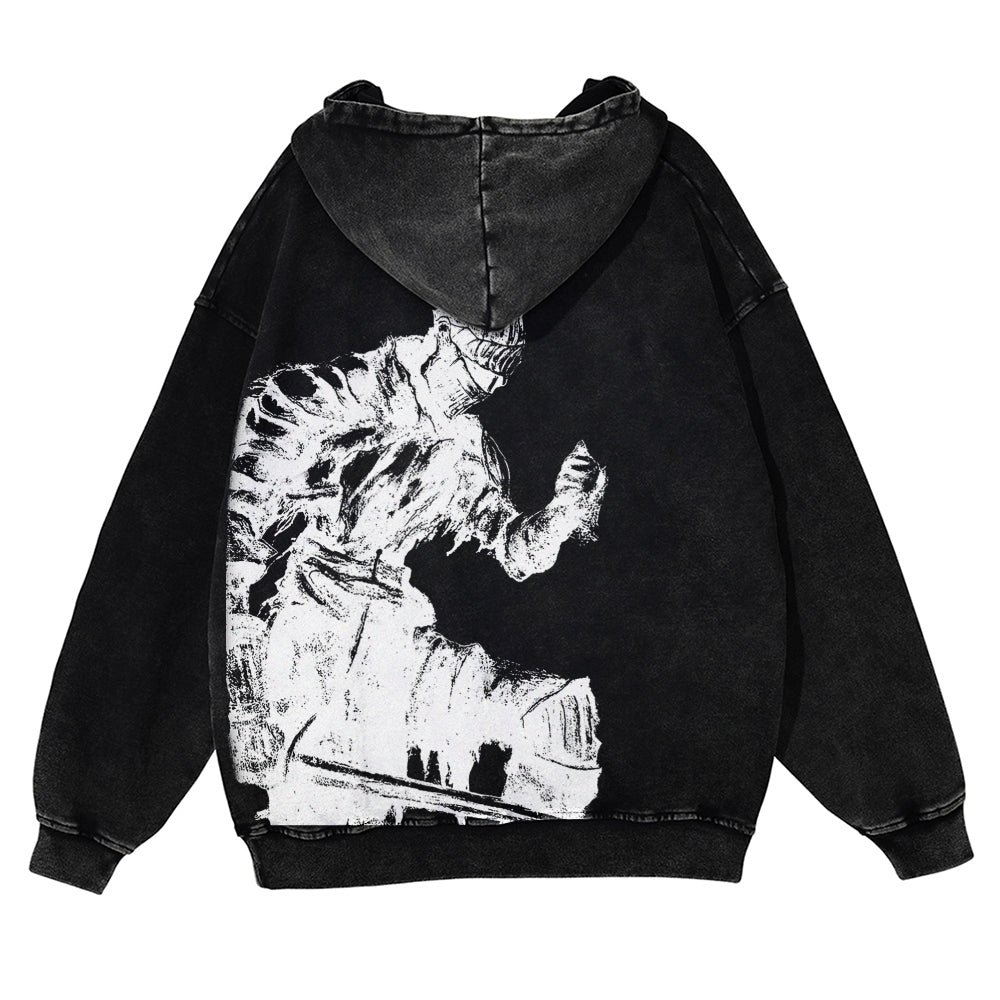 DARK SOULS Casual Washed Hoodies 2506023752