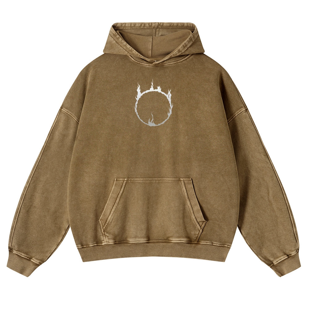 DARK SOULS Casual Washed Hoodies 2506023767