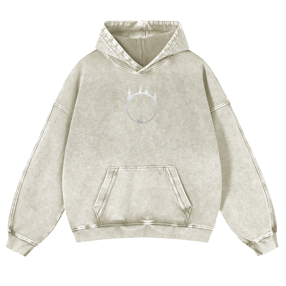 DARK SOULS Casual Washed Hoodies 2506023767