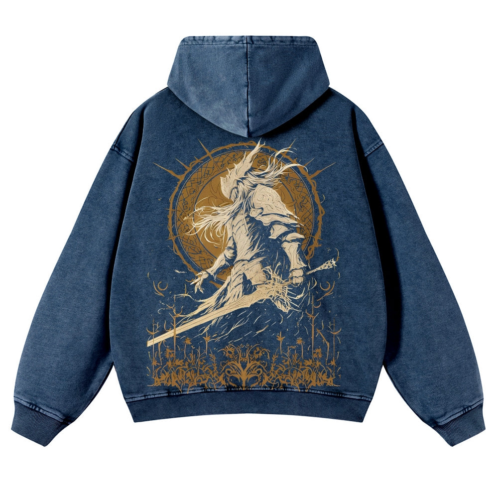 Elden Ring Casual Washed Hoodies 2506023829