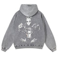 Yoshikage Kira Casual Washed Hoodies 2506023838