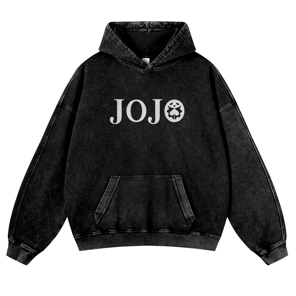 Yoshikage Kira Casual Washed Hoodies 2506023838