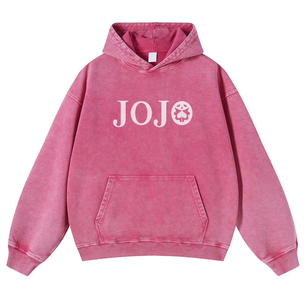 Yoshikage Kira Casual Washed Hoodies 2506023838