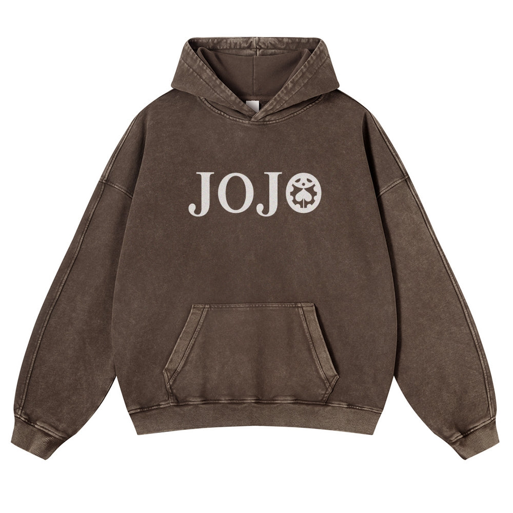 Yoshikage Kira Casual Washed Hoodies 2506023838