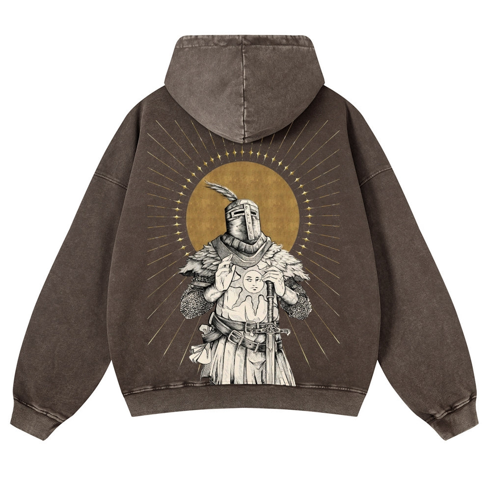 Dark Souls Casual Washed Hoodie 2506023842