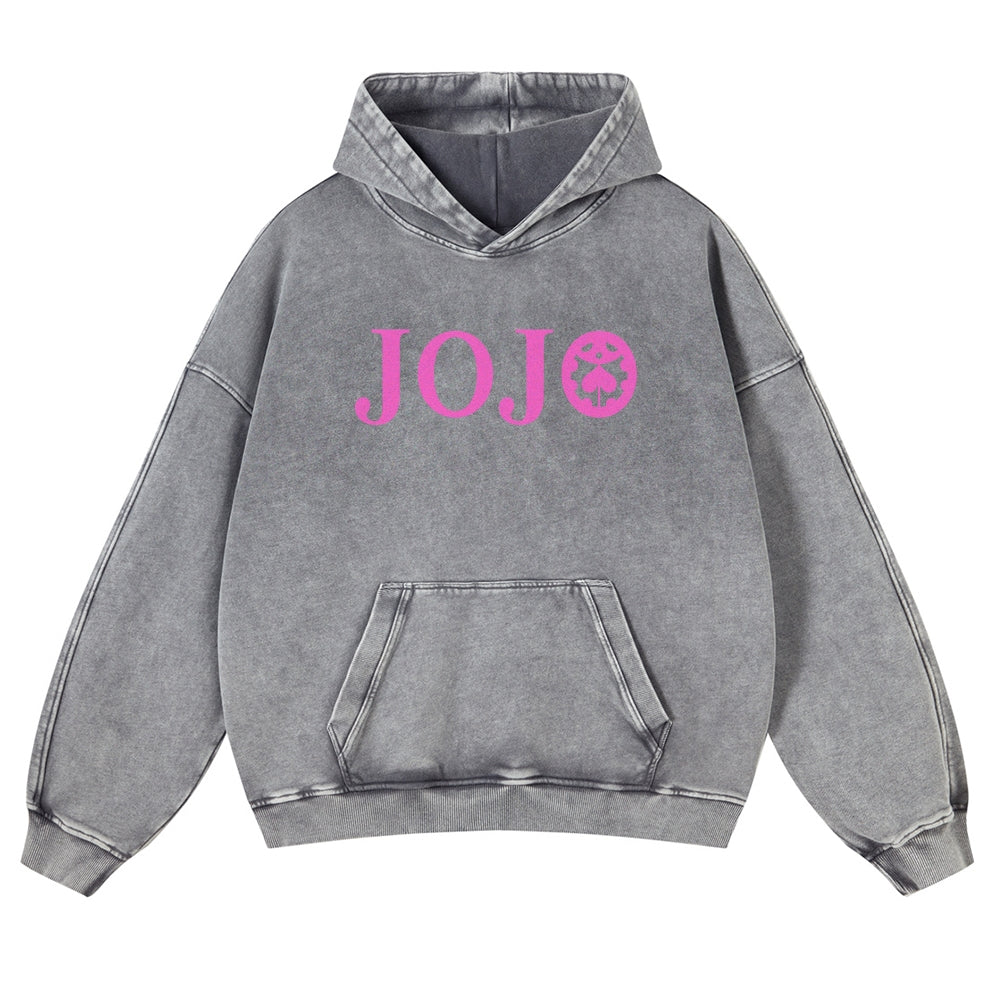 Jojo's Bizarre Adventure Casual Washed Hoodies 2506023895
