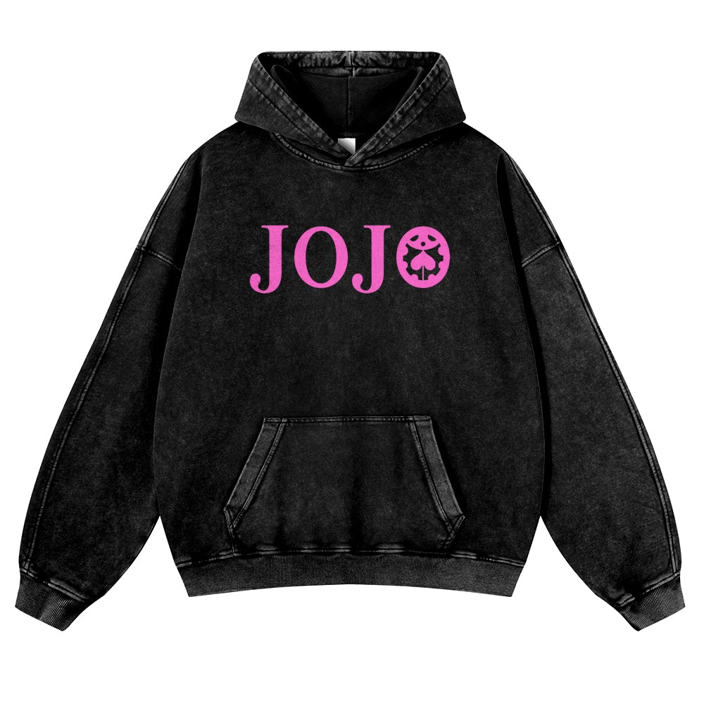 Jojo's Bizarre Adventure Casual Washed Hoodies 2506023895