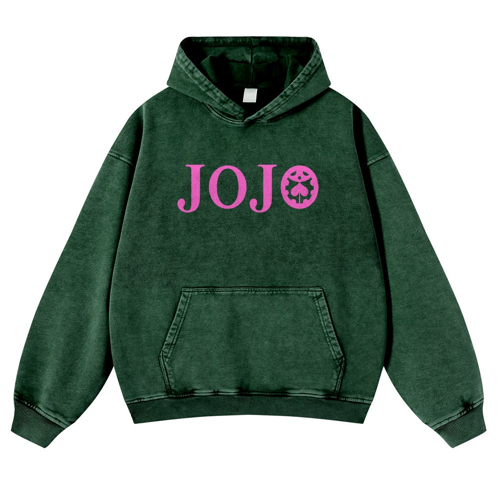 Jojo's Bizarre Adventure Casual Washed Hoodies 2506023895