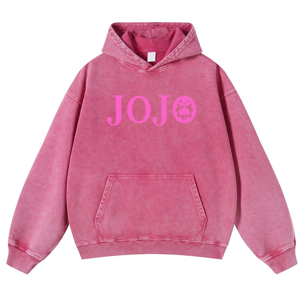 Jojo's Bizarre Adventure Casual Washed Hoodies 2506023895