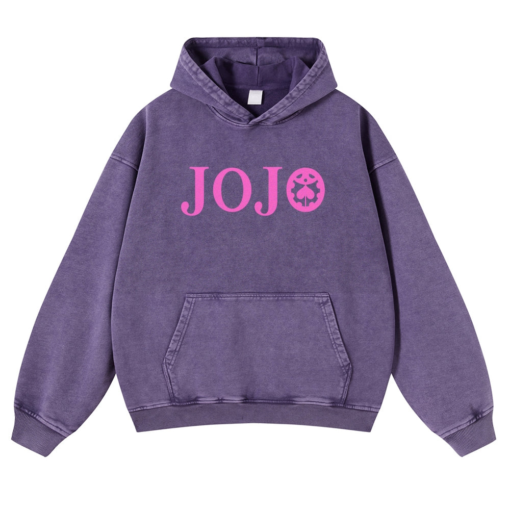 Jojo's Bizarre Adventure Casual Washed Hoodies 2506023895
