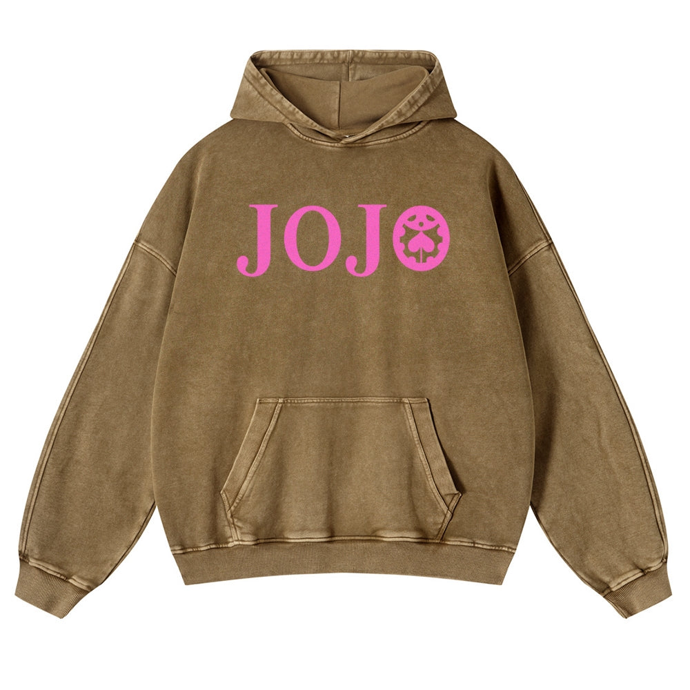 Jojo's Bizarre Adventure Casual Washed Hoodies 2506023895