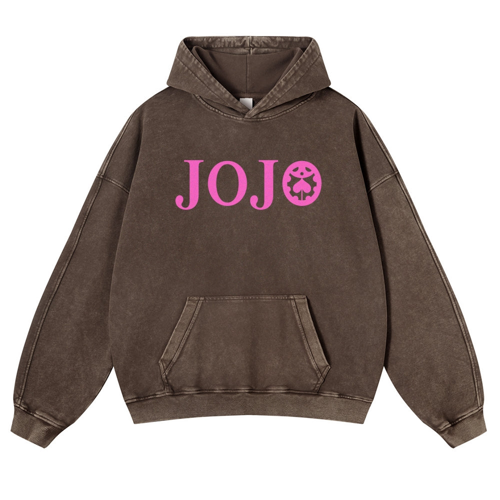 Jojo's Bizarre Adventure Casual Washed Hoodies 2506023895