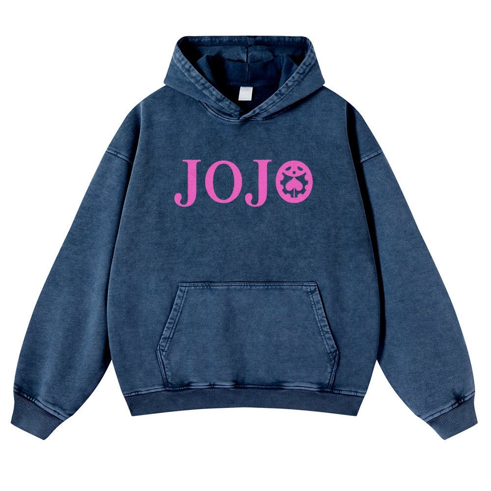 Jojo's Bizarre Adventure Casual Washed Hoodies 2506023895