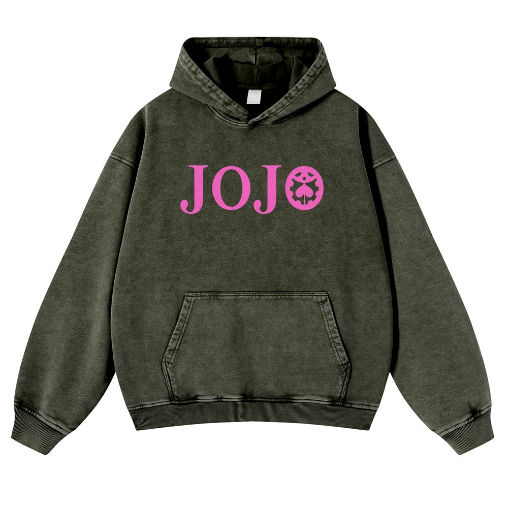Jojo's Bizarre Adventure Casual Washed Hoodies 2506023895
