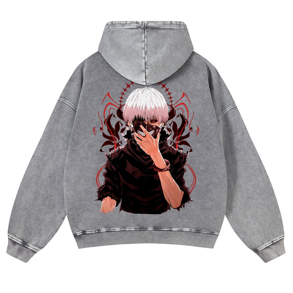 Tokyo Ghoul Casual Washed Hoodies 2506023904