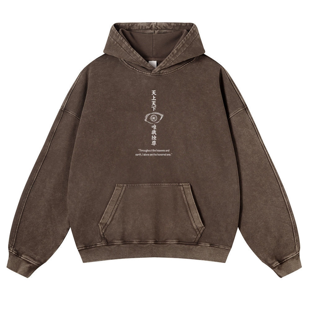 Jujutsu Kaisen Gojo Satoru Casual Washed Hoodies 2506023918