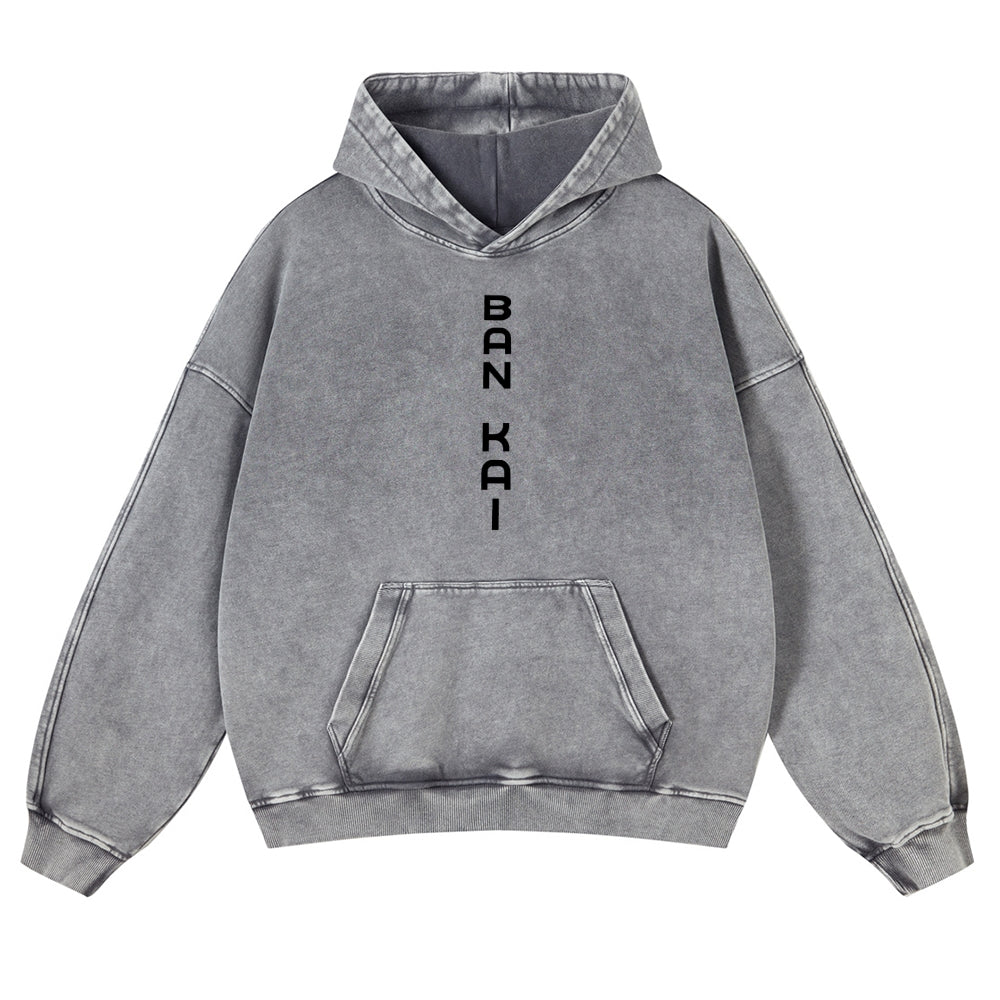 Bleach Vintage Rukia Kuchiki  Casual Washed Hoodies 2506023923