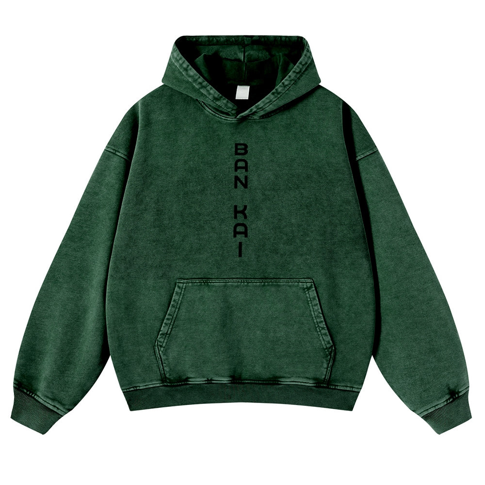 Bleach Vintage Rukia Kuchiki  Casual Washed Hoodies 2506023923