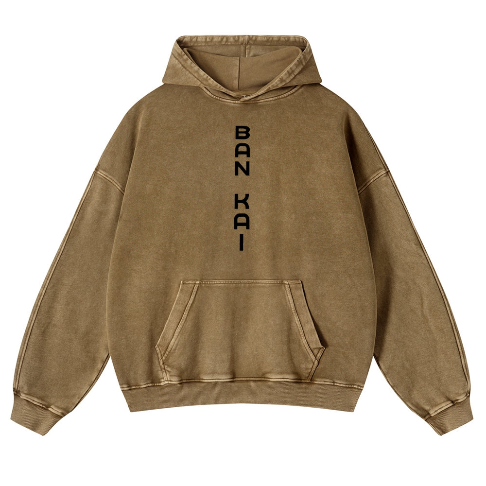 Bleach Vintage Rukia Kuchiki  Casual Washed Hoodies 2506023923