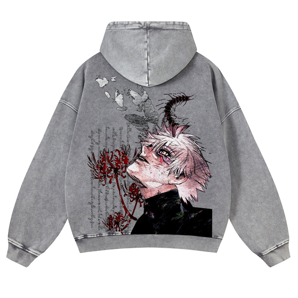 Tokyo Ghoul Casual Washed Hoodies 2506023997