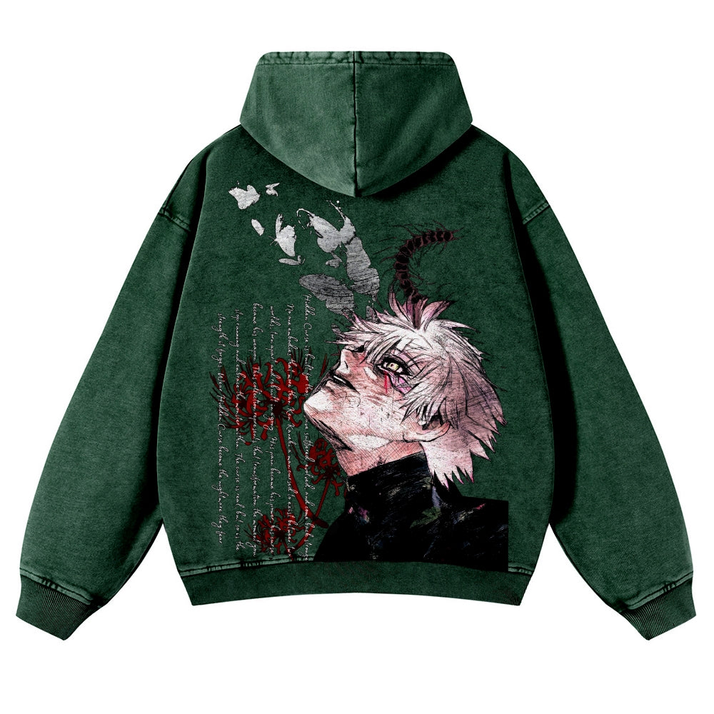 Tokyo Ghoul Casual Washed Hoodies 2506023997