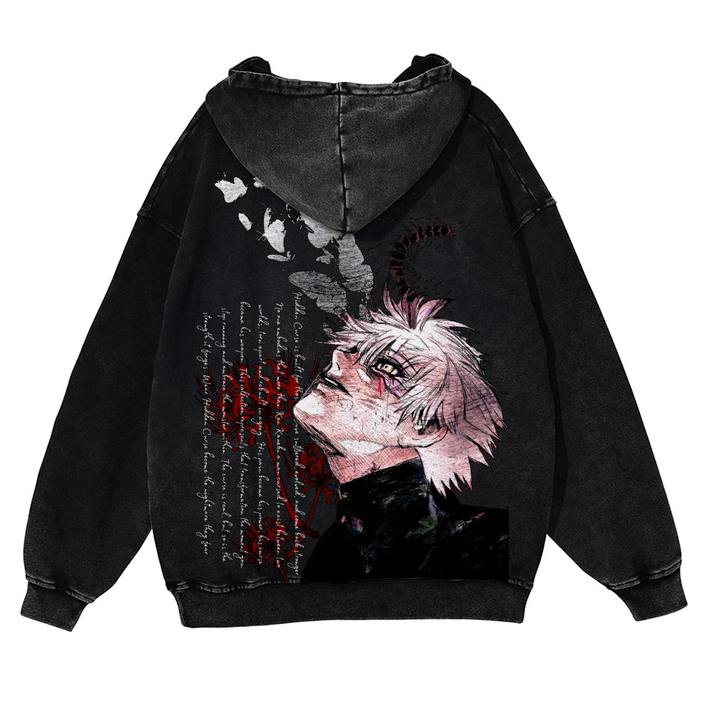 Tokyo Ghoul Casual Washed Hoodies 2506023997